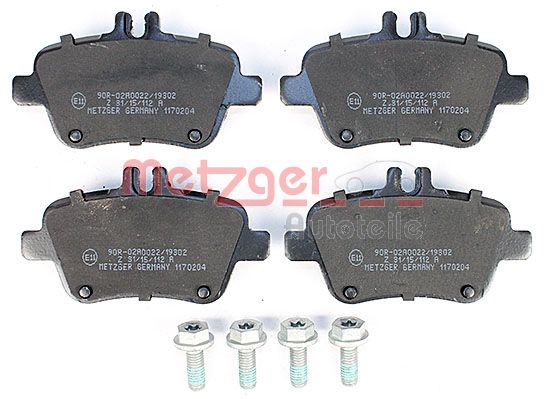 METZGER 1170204 GREENPARTS Bremsbelagsatz, Scheibenbremse